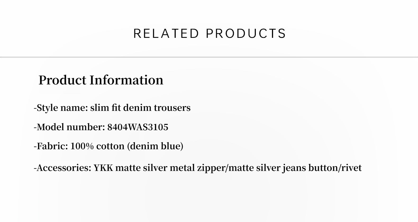 Women's Retro Straight Slim Jeans -  Denim