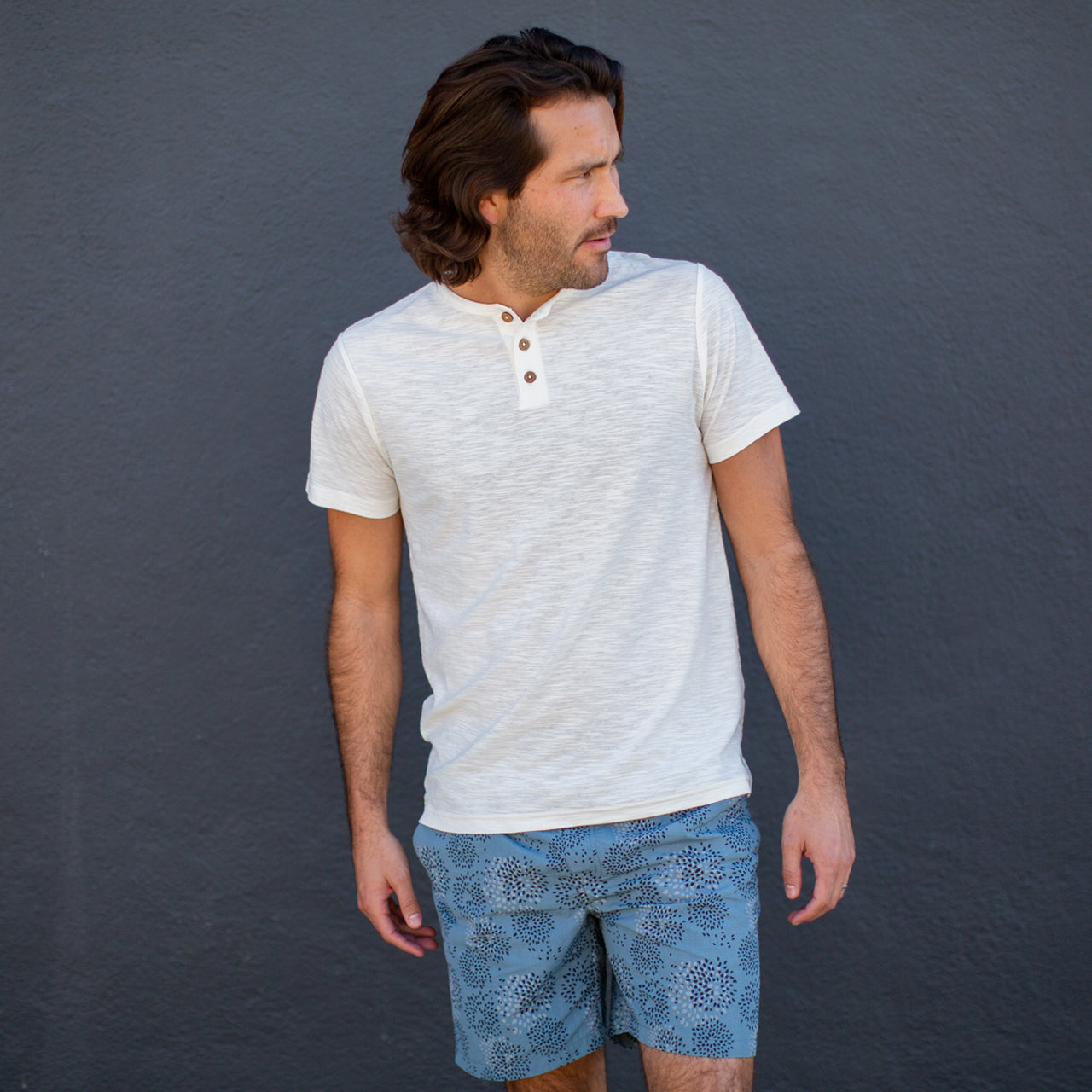 Henley T Shirt - Cotton - Men's shirts