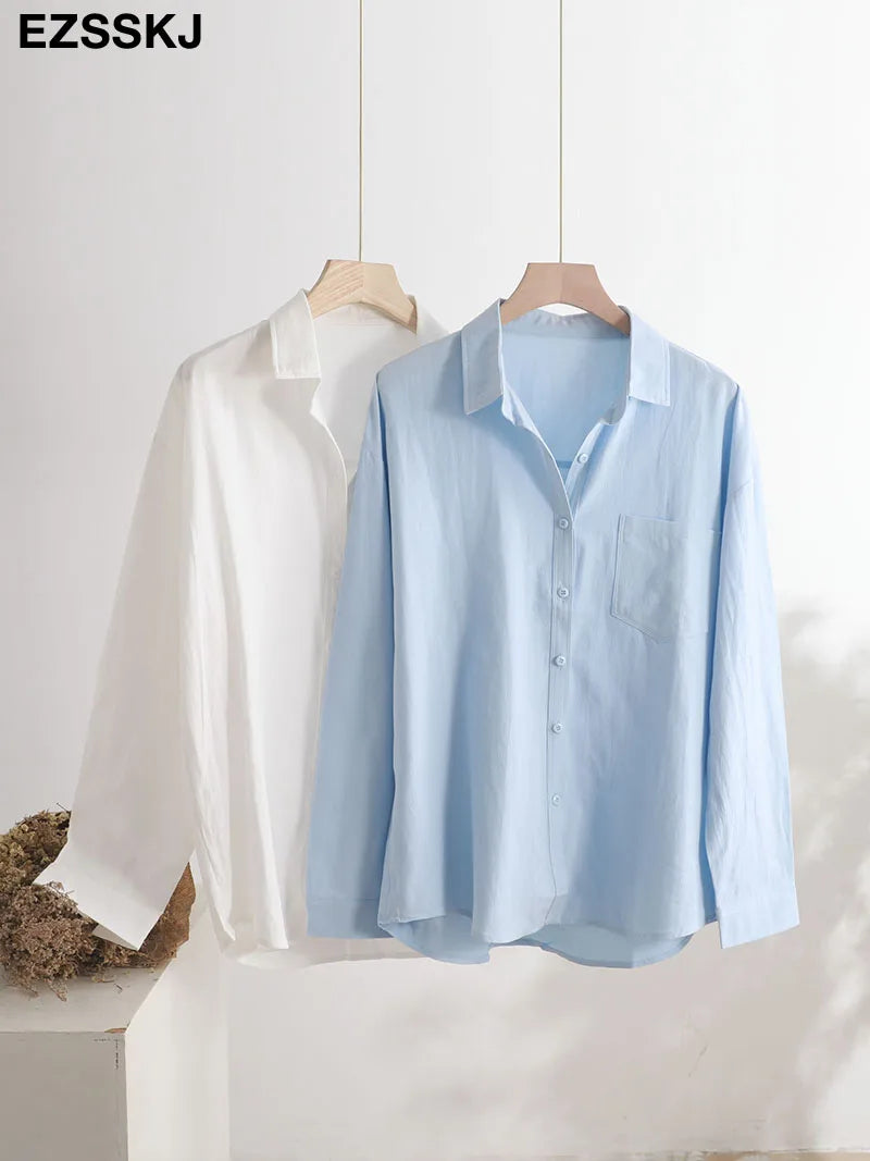 Women's Blouse - Long Shirt  - 100% Cotton