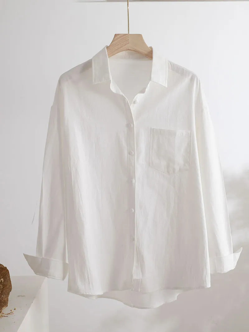 Women's Blouse - Long Shirt  - 100% Cotton