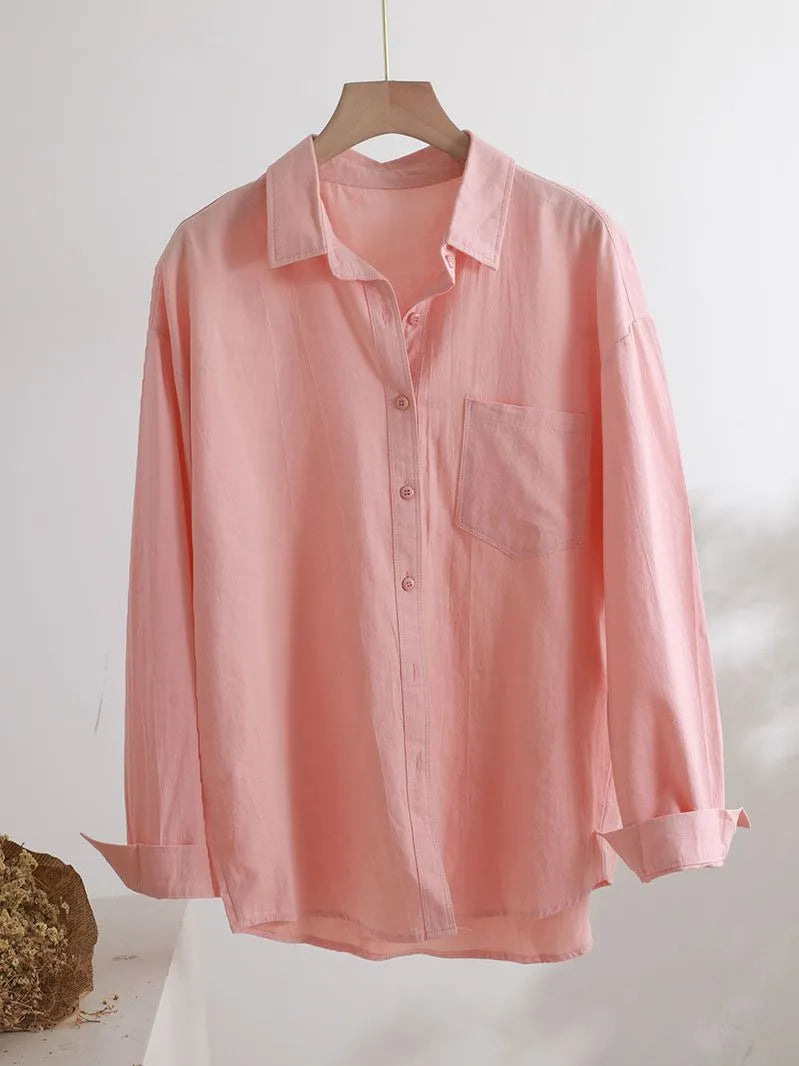Women's Blouse - Long Shirt  - 100% Cotton