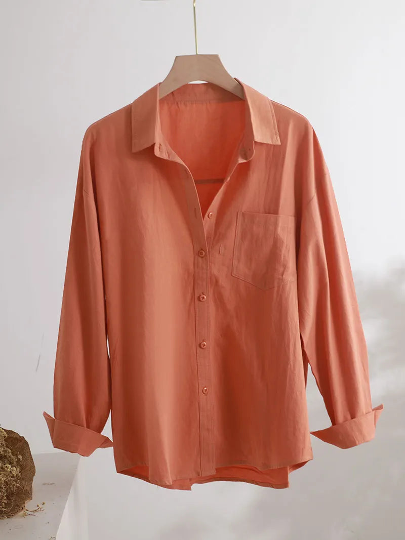 Women's Blouse - Long Shirt  - 100% Cotton