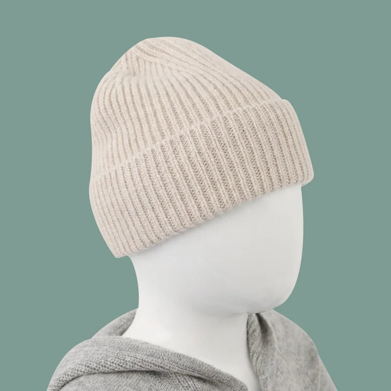 Kids Beanie - Winter Hat - 100% Wool
