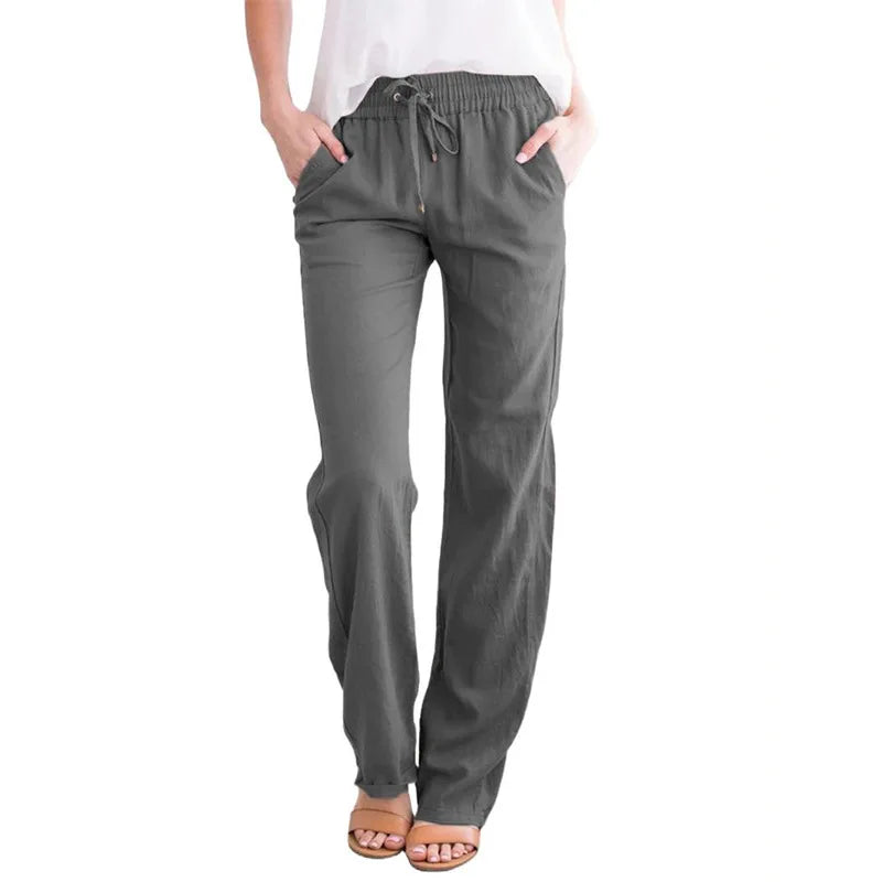 Linen Pants - Wide Leg Fit