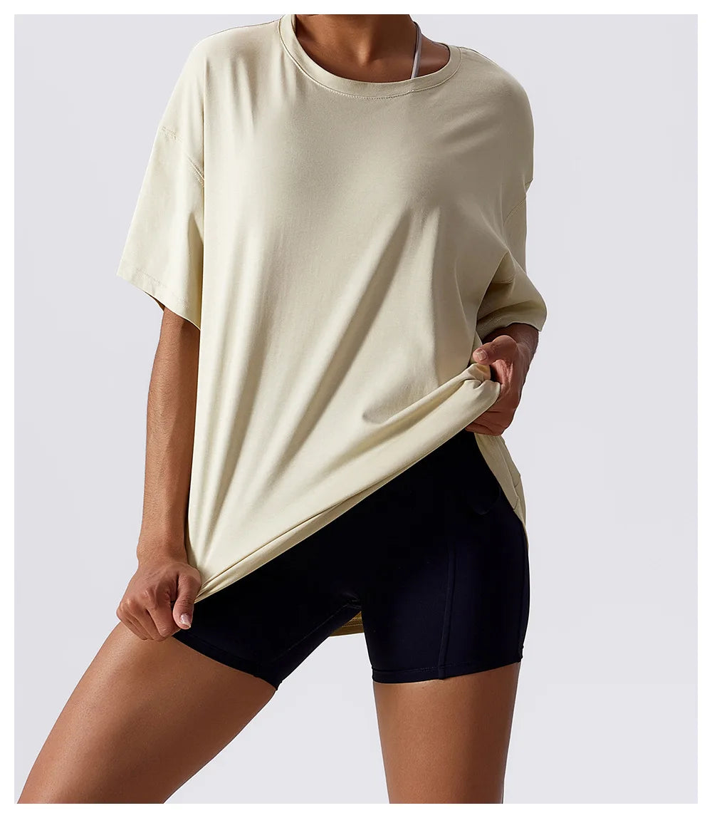 Oversized Hombre T-shirt - 100% Cotton - Women's