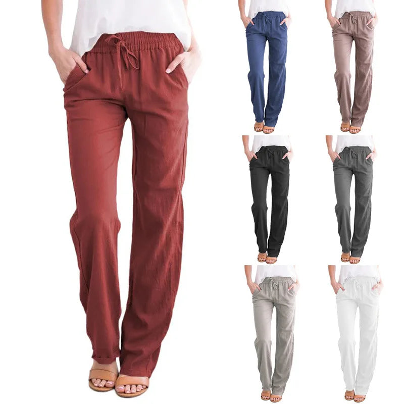 Linen Pants - Wide Leg Fit