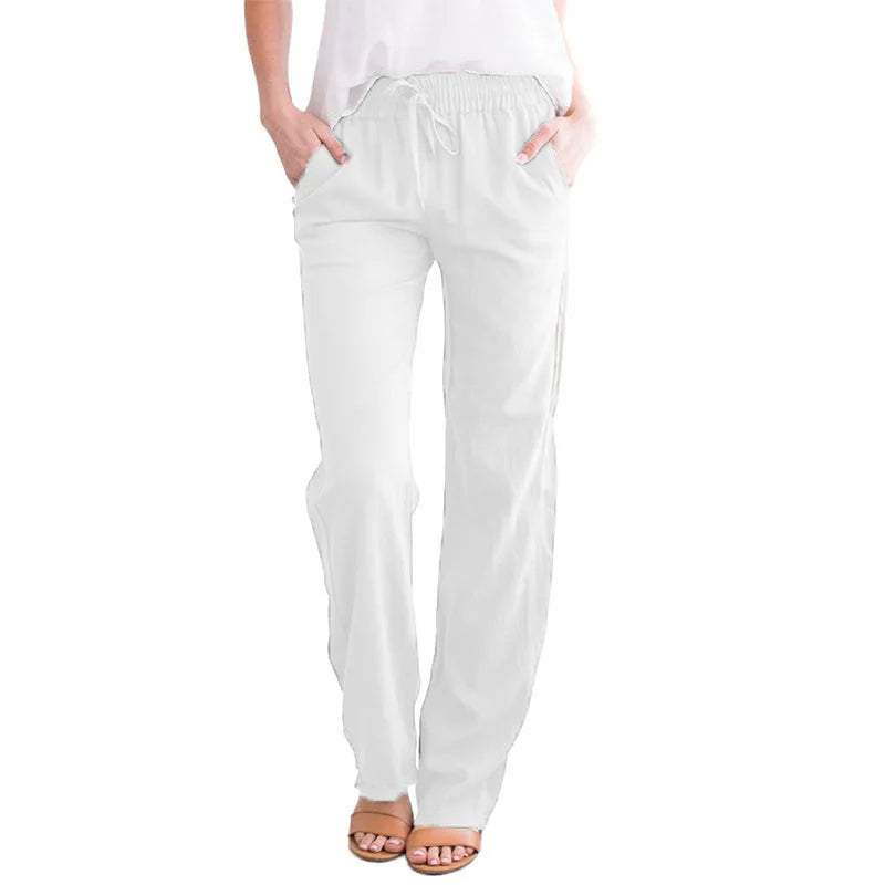 Linen Pants - Wide Leg Fit