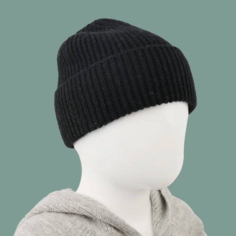 Kids Beanie - Winter Hat - 100% Wool