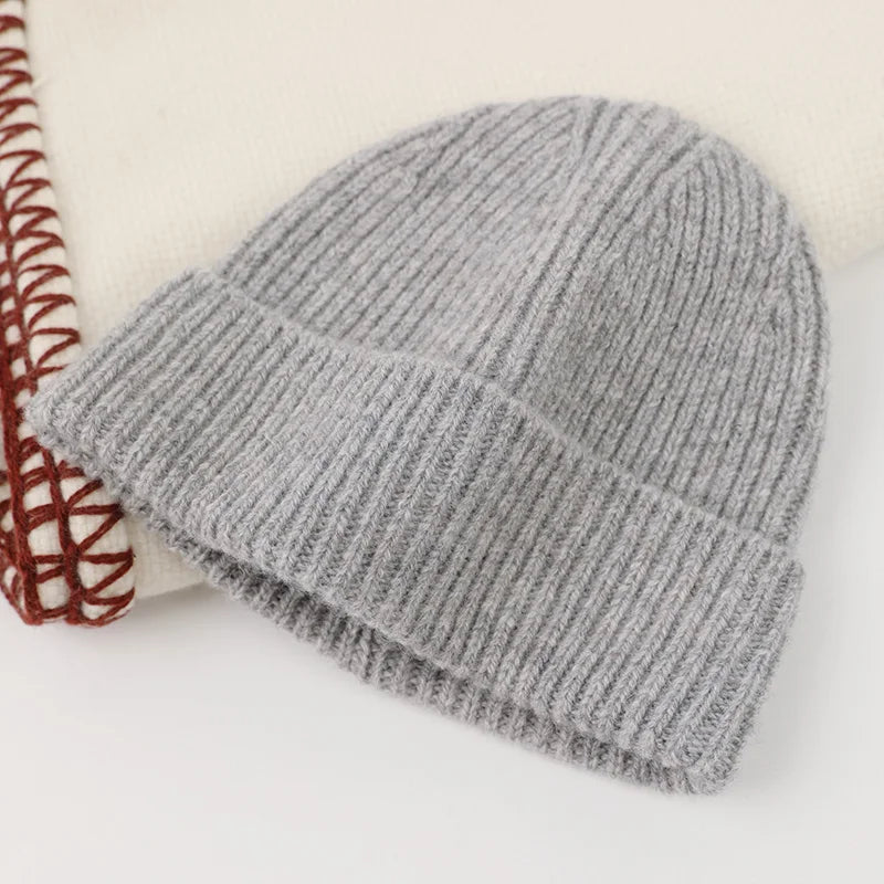 Kids Beanie - Winter Hat - 100% Wool