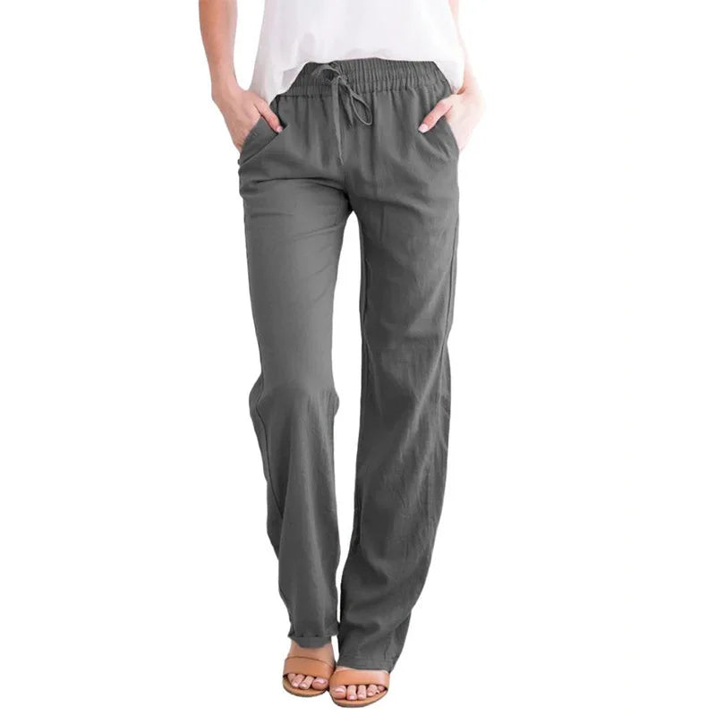 Linen Pants - Wide Leg Fit