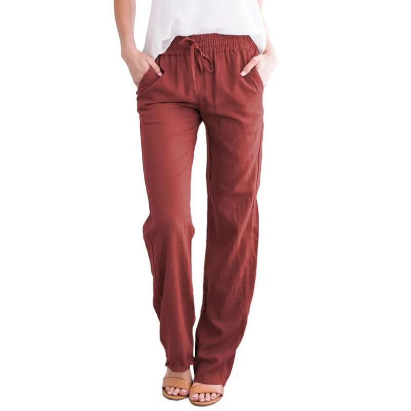 Linen Pants - Wide Leg Fit