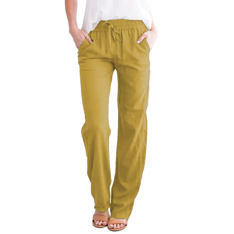Linen Pants - Wide Leg Fit
