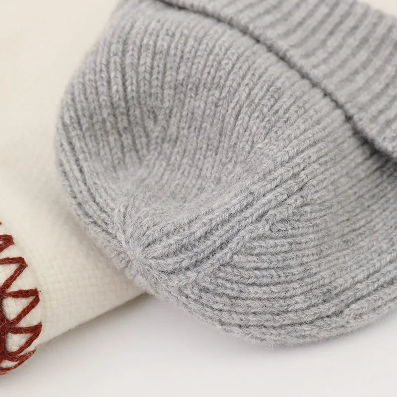 Kids Beanie - Winter Hat - 100% Wool