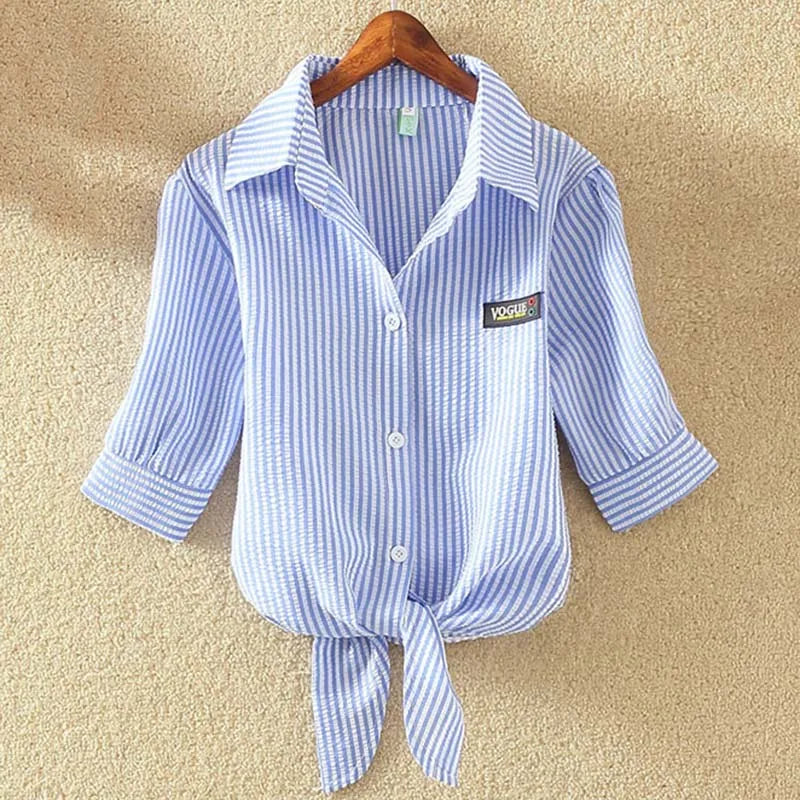 White Summer Blouses - Cotton - Women's