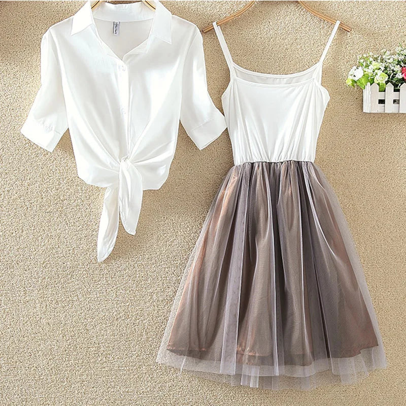 White Summer Blouses - Cotton - Women's