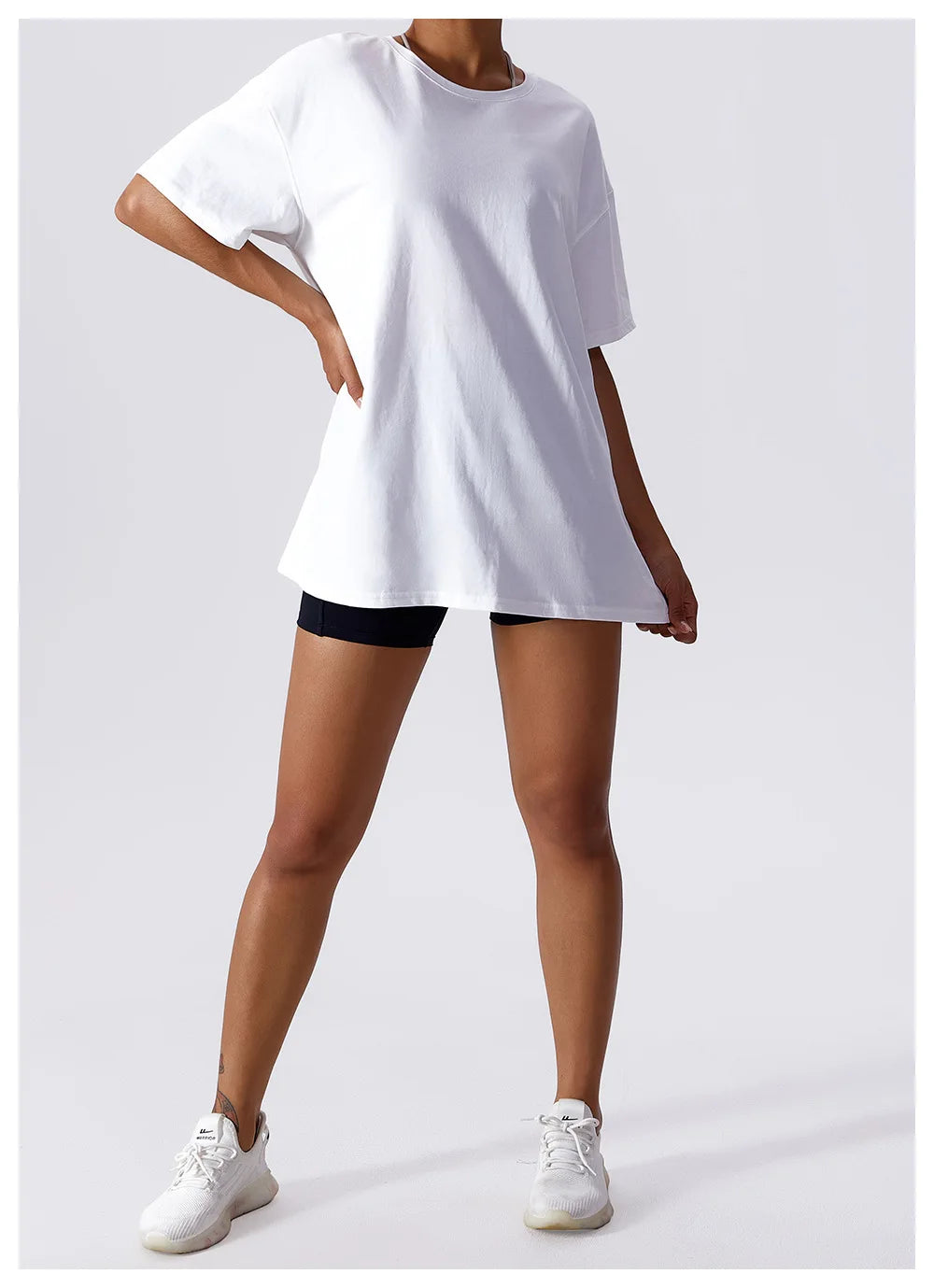 Oversized Hombre T-shirt - 100% Cotton - Women's