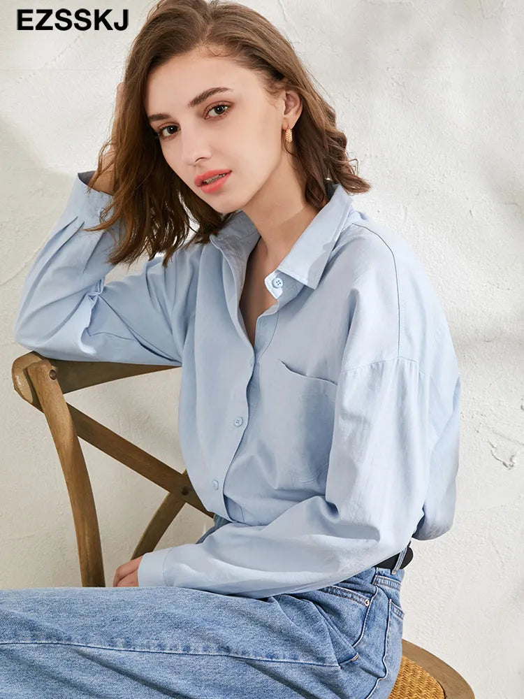 Women's Blouse - Long Shirt  - 100% Cotton