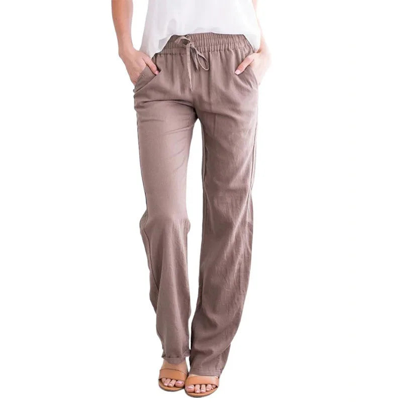 Linen Pants - Wide Leg Fit