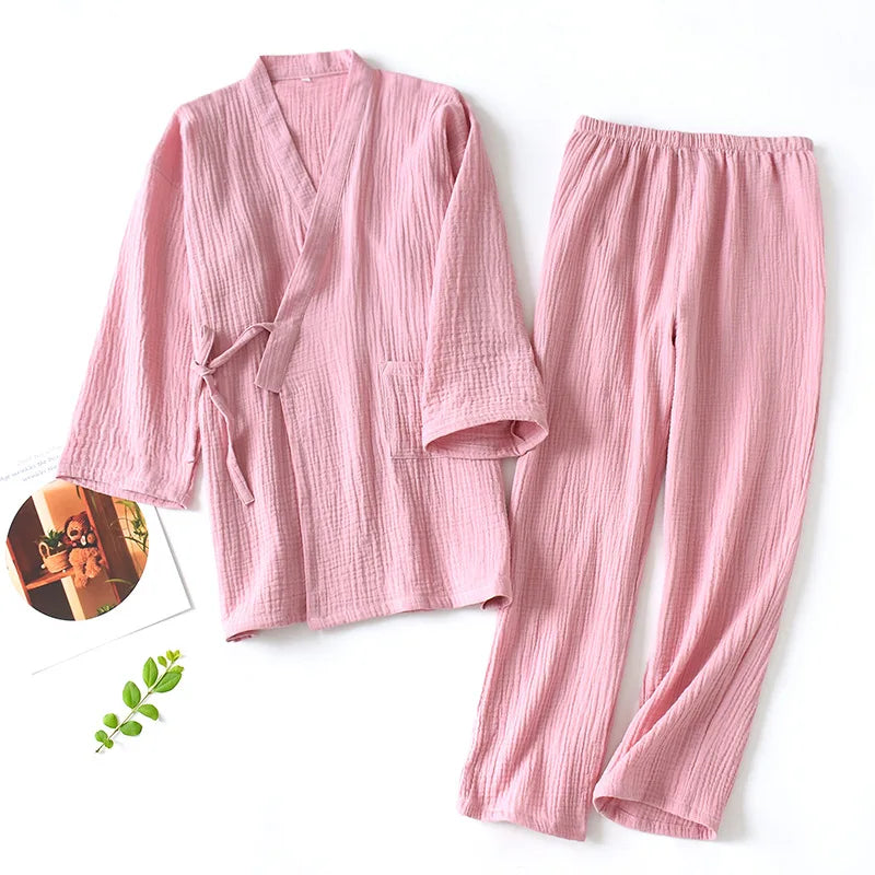 Kimono Set - Pajamas - 100%Cotton