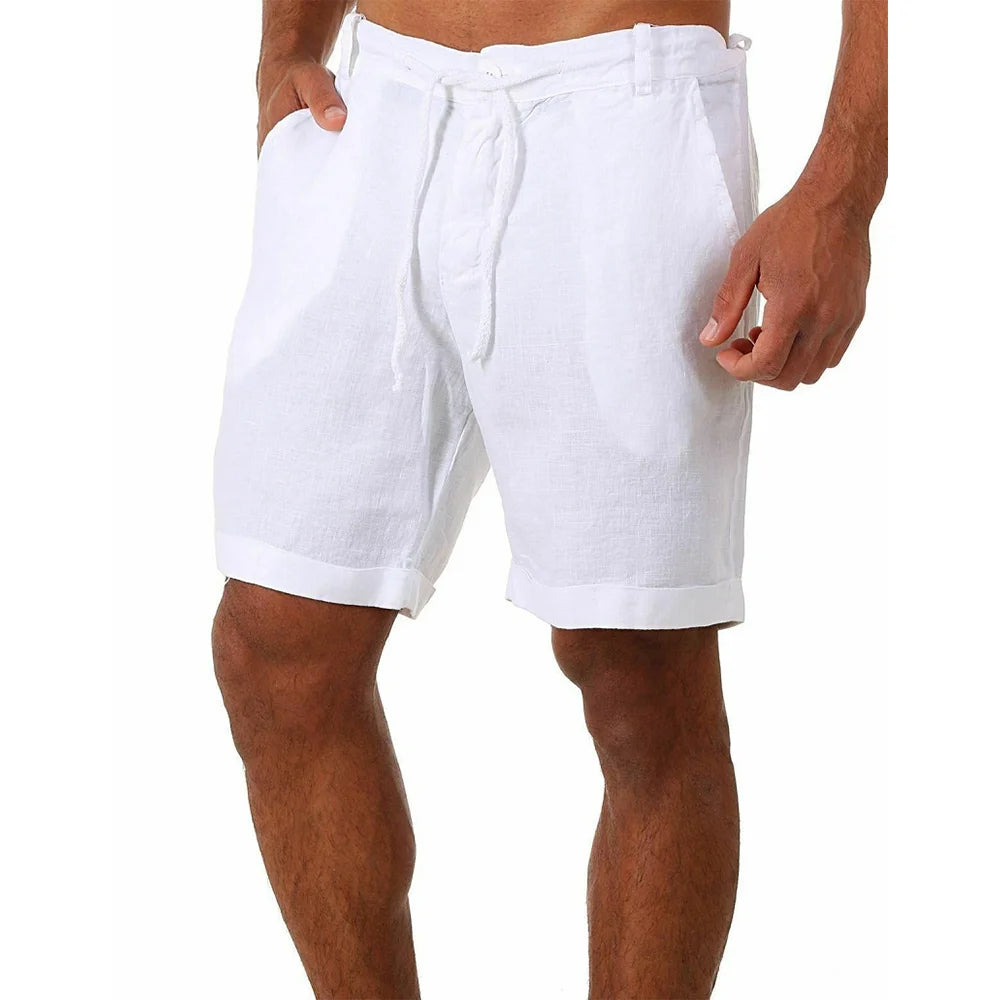 Men's Cotton and Linen Shorts