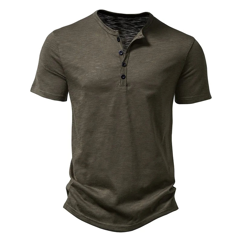 Henley T Shirt - Bamboo Fiber