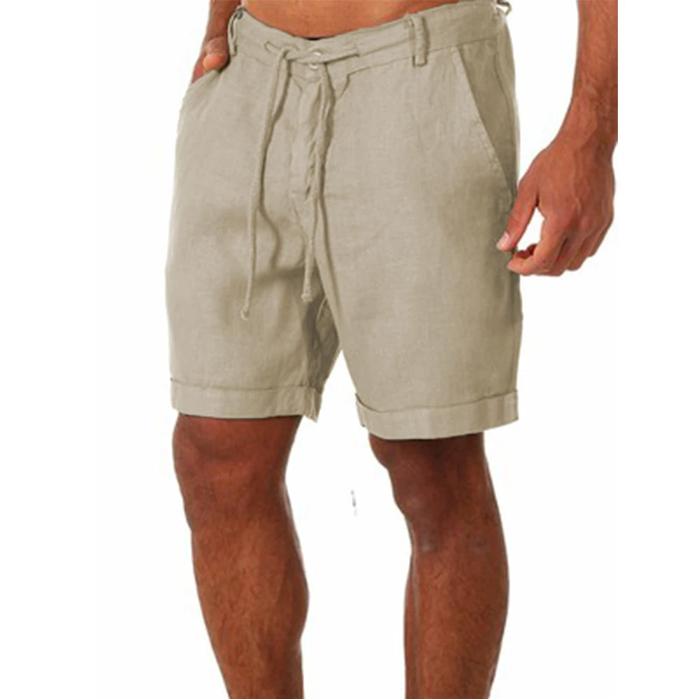 Men's Cotton and Linen Shorts