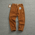 Men's Retro Twill Pants - Multi-Pocketed - 100% Cotton
