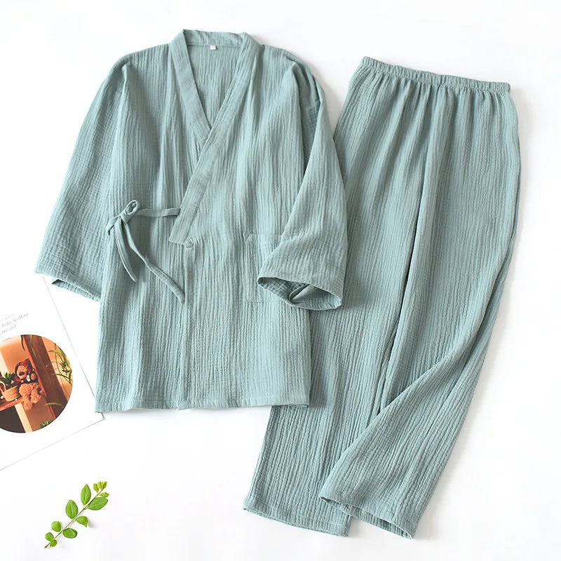 Kimono Set - Pajamas - 100%Cotton