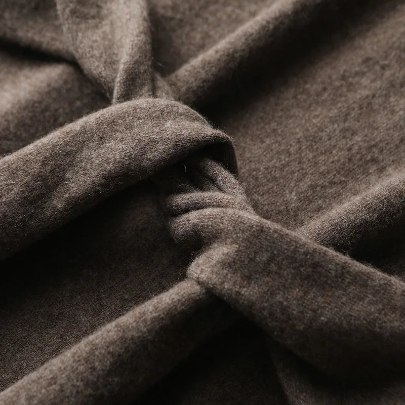 Women Wool Sweater Dress - 100% Merino Wool