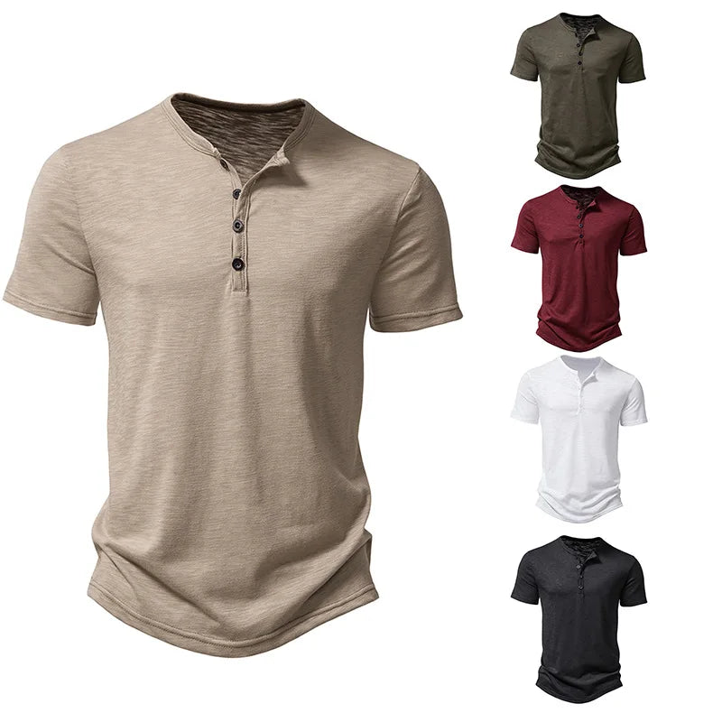 Henley T Shirt - Bamboo Fiber