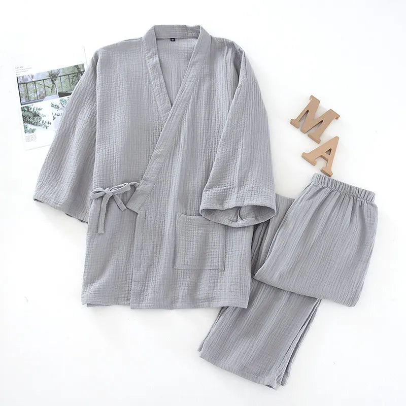 Kimono Set - Pajamas - 100%Cotton