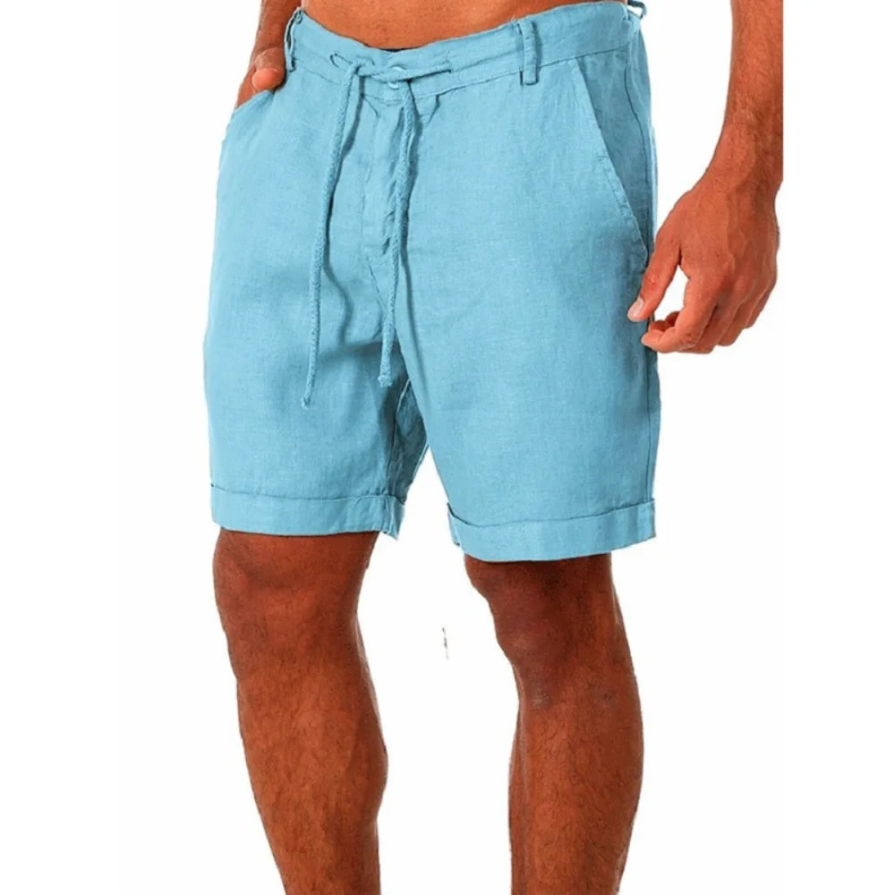 Men's Cotton and Linen Shorts