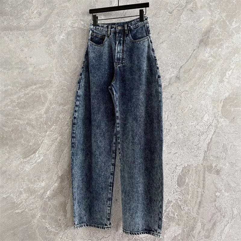 Women's Denim Jeans - High Waisted - Wide Leg