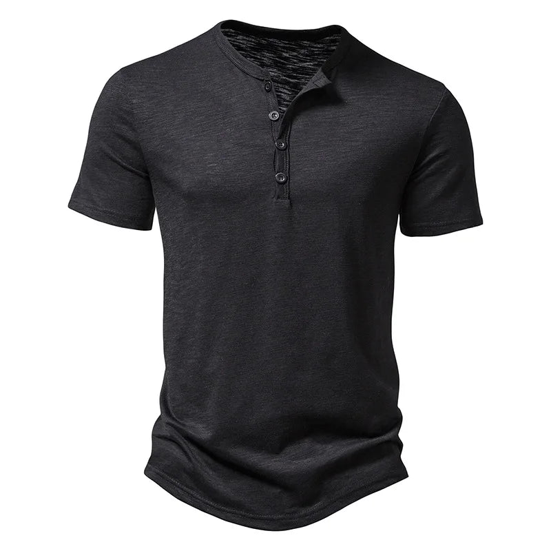 Henley T Shirt - Bamboo Fiber