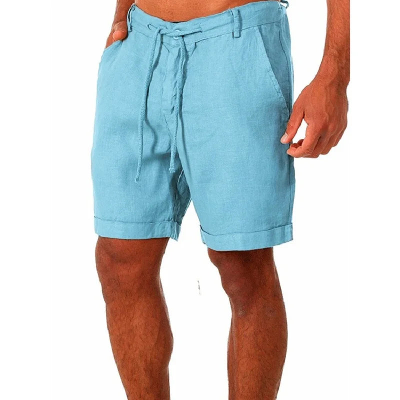 Men's Cotton and Linen Shorts