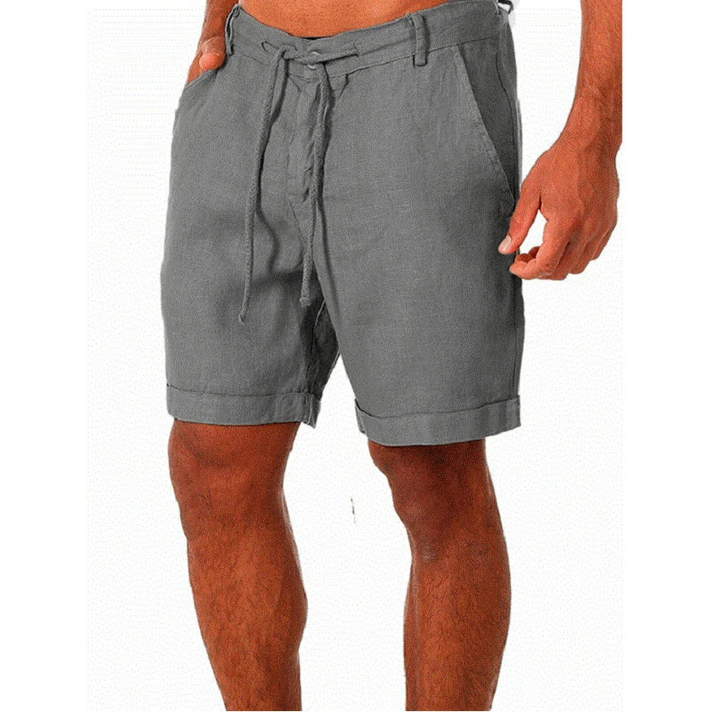 Men's Cotton and Linen Shorts