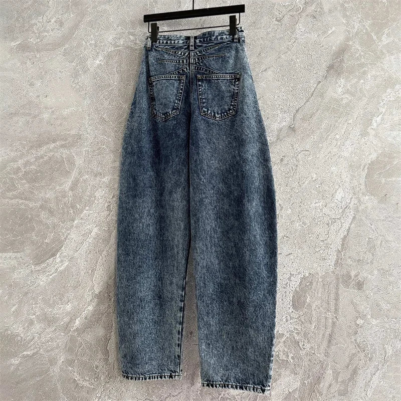 Women's Denim Jeans - High Waisted - Wide Leg