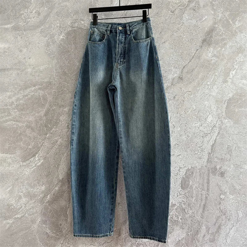 Women's Denim Jeans - High Waisted - Wide Leg