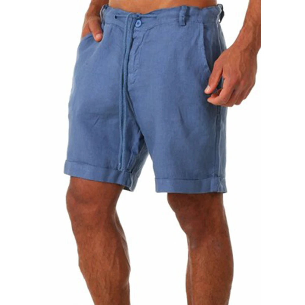 Men's Cotton and Linen Shorts