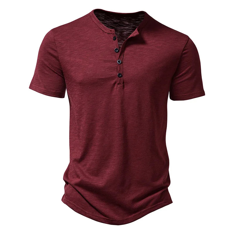 Henley T Shirt - Bamboo Fiber