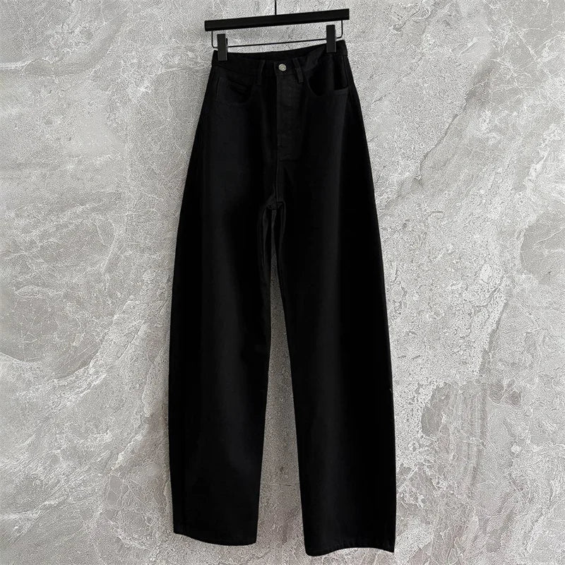 Women's Denim Jeans - High Waisted - Wide Leg