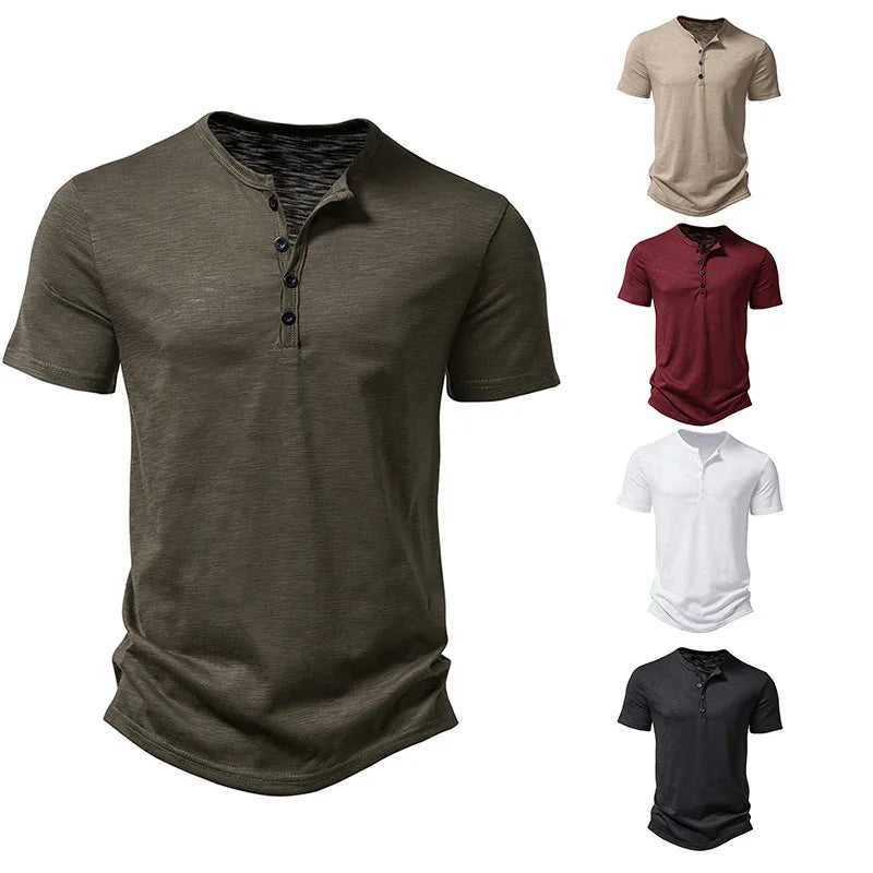 Henley T Shirt - Bamboo Fiber